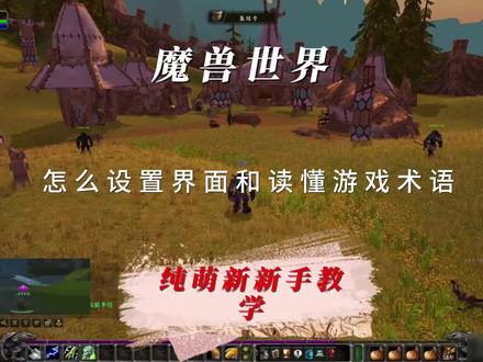 魔兽世界纯萌新新手教学(界面设置和游戏术语)