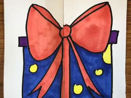 儿童画|手工|神秘的礼物盒#儿童画 #手工