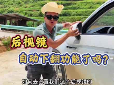 你的车设置、后视镜下翻功能了吗?现场演示操作一学就会#每天一个用车知识 #后视镜下翻功能