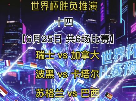 2026世界杯·6月25日·胜负推演 2026世界杯 · 易理胜负推演
【6月25日,共6场比赛】
━━━━━━━━━━━━━━━
🔮 对阵:瑞士 VS 加拿大
✅ 推演结果:瑞士胜
📜 玄理释义:
本日庚午土日,温哥华金水场馆耗散火气;奇门休门临瑞士兑金本命,六爻世爻得日土生扶,加拿大坎水逢燥土受克,天时卦象皆利主队。
━━━━━━━━━━━━━━━
🔮 对阵:波黑 VS 卡塔尔
✅ 推演结果:双方战平
📜 玄理释义:
西雅图水木气场调和水火二局,午火旺极,波黑巽木生火、卡塔尔离火同气相辅;紫微双星互照,世应爻无冲克,五行制衡难分高下。
━━━━━━━━━━━━━━━
🔮 对阵:苏格兰 VS 巴西
✅ 推演结果:巴西胜
📜 玄理释义:
迈阿密离火地气合当日四午旺火格局,巴西坤土得火生;奇门景门落客位,苏格兰乾金被烈火熔炼,应爻旺相世爻衰弱,客队气运鼎盛。
━━━━━━━━━━━━━━━
🔮 对阵:摩洛哥 VS 海地
✅ 推演结果:摩洛哥胜
📜 玄理释义:
亚特兰大南方纯火场地助本土土性摩洛哥,六爻动爻化土生世;海地水气遇强火蒸腾,紫微火星拱照主队,地利五行尽数偏袒此方。
━━━━━━━━━━━━━━━
🔮 对阵:南非 VS 韩国
✅ 推演结果:韩国胜
📜 玄理释义:
蒙特雷水局本利南非土命,然庚午日燥土埋水;韩国震木生火借午日强根,奇门开门临客方,应爻得月令相助,后劲充盈取胜。
━━━━━━━━━━━━━━━
🔮 对阵:捷克 VS 墨西哥
✅ 推演结果:墨西哥胜
📜 玄理释义:
墨西哥城居中厚土气场与庚午日相合,墨西哥离火生土自成连环相生;捷克兑金受旺火克制,世爻无生扶,风水理气尽归客队。
━━━━━━━━━━━━━━━
💡 关注我,每日更新世界杯玄学预测!
💡 点赞收藏,转发给你的球友,一起见证东方占卜术!
⚠️ 免责声明:本内容为传统文化娱乐赏析,不构成任何投注建议,赛事结果以实际比赛为准。
#球赛结果预测 #2026美加墨世界杯预测 #世界杯足球赛预测