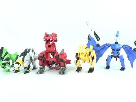 钢铁飞龙 龙神号 五合体变形玩具