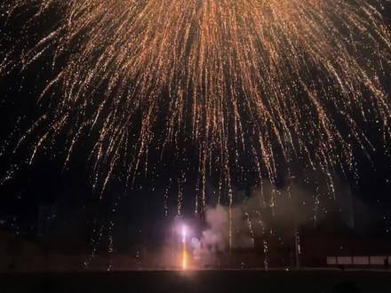 九天揽月三个一起放#烟花