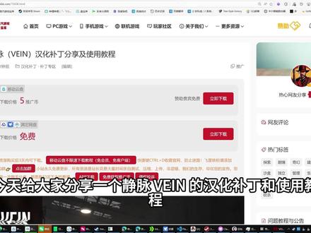 VEIN 汉化补丁分享下载及手把手使用教程-简介自取 #STEAM教程 #原创教学 #单机游戏 #VEIN汉化
