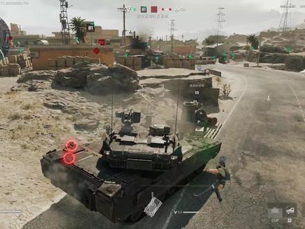 三角洲全面战场坦克躲复活点被炸,步战车堵复活通道,加强高爆弹