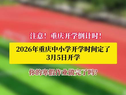 #重庆观察 你的寒假作业做完了吗?