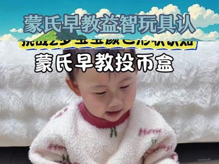 蒙氏投币盒宝宝认识颜色分类配对形状认知教具早教益智玩具1一2岁 #蒙氏早教 #颜色启蒙认知 #早教玩具