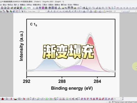 填充渐变色 如何用Origin实现填充渐变? #科普 #科研 #数据处理 #绘图 #研究生