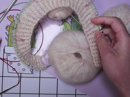 那一件开衫编织教程2:领口引返#手工编织 #爱生活爱编织 #我们一起织毛衣 #手工编织毛衣 #编织教程