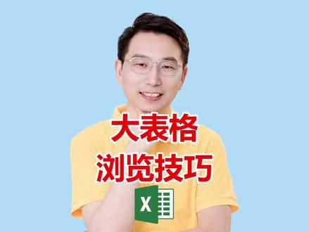 大表格浏览技巧 本视频讲解浏览大型Excel表格的实用技巧,包括冻结多行多列固定表头、高亮显示当前行列、护眼模式设置,让数据查看更轻松。#Excel技巧 #冻结窗格 #高亮显示 #护眼模式 #办公效率
