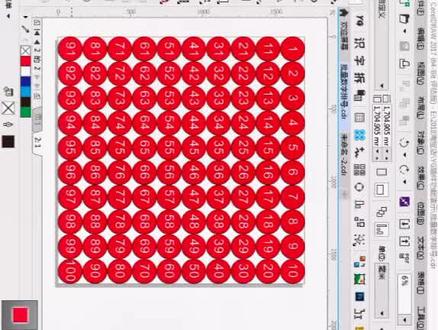 cdr插件批量数据|数字排号以1到100为例#cdr插件#yg插件#批量数据#cdr教学#cdr教程#广告设计