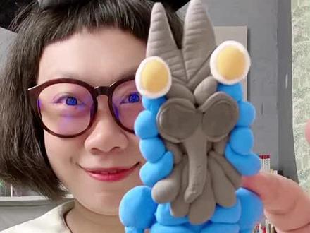 简单粘土教程~奥特曼-巴尔坦星人~ 好玩!好看!做他!#超轻粘土手工 #亲子手工 #有趣的儿童手工作品 #奥特曼 #奥特曼粘土