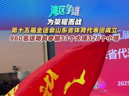 第十五届全运会山东省体育代表团成立