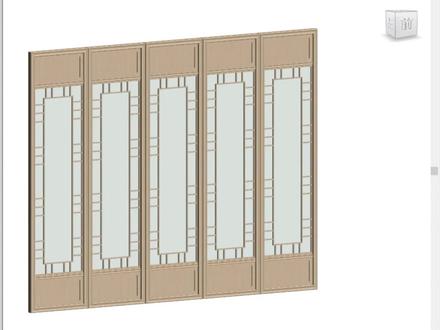 BIM实战教学:制作一个可参数化的多扇门#室内设计 #BIM #revit建模