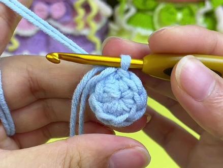 钩织基础针法之超详细的环型起针教程一#手工diy #毛线钩织 #手工 #教程 #香肠嘴