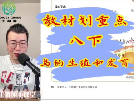 【生物钟】八下 鸟的生殖和发育【教材划重点】