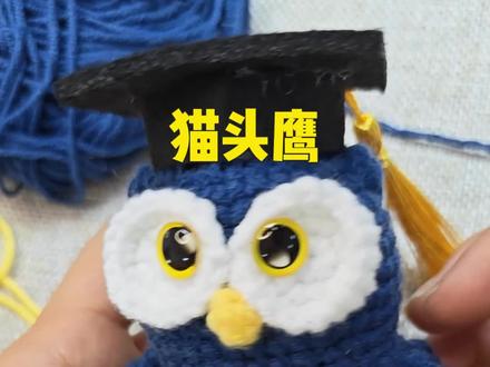 谁能拒绝一只会戴学士帽的猫头鹰啊!😆
蓝白配色超清爽,软fufu的手感太好rua啦~
不管是挂包还是当摆件,都是超吸睛的小可爱!
毕业季送它,寓意“聪明又勇敢”,太合适啦💡
#手工玩偶 #可爱猫头鹰 #毕业季好物 #钩织日常