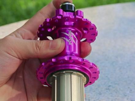 乐百客120响 5培林后花鼓,声音清脆,发力直接。 #自行车配件 #120响花鼓 #乐百客