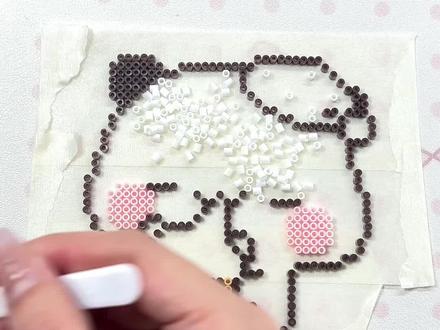 根据评论区很多小宝的建议改进了一下,快速填色法2.0!#拼豆 #拼豆邪修小技巧