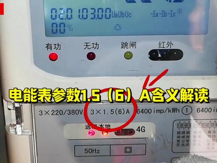 三相电能表参数1.5(6)A、10(100)A含义解读