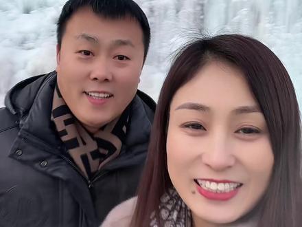 冰瀑布 @刘大成 今天冻傻了