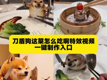 #这菜怎么吃啊ai特效#剪映 #刀盾狗 #服务员这菜怎么吃啊 这菜怎么吃啊 这菜怎么吃啊原视频 这菜怎么吃啊南宫羽这菜怎么吃教程这菜怎么吃配音ai武侠打斗视频 迷你食物ai特效