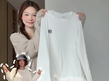 荷叶边白T解锁N种穿搭分享~ #荷叶边T恤 #百搭白T #基础款T恤 #韩系上衣#今天穿什么