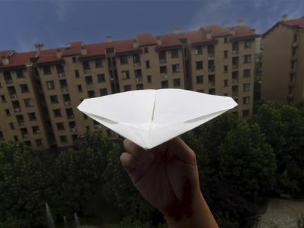 飞得超久的纸飞机!油管大神最佳设计,Aurola极光滞空机 #折纸 #手工 #手工折纸 #纸飞机