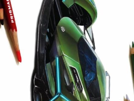 画一辆兰博基尼#兰博基尼 #手绘 #概念车