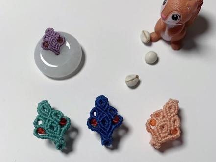 #编绳教程 #手工编织 #绳结 菱形平安扣扣头教程(一)