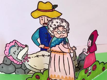 小红帽立体书教程(六)来啦~ #小红帽立体书