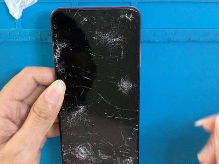 红米k30前后都摔得粉碎,更换屏幕总成和后盖