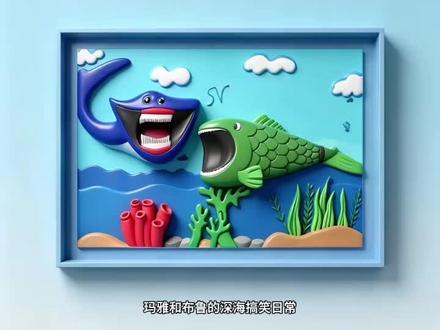 深海玛雅和布鲁的搞笑日常(一) #日常瞎画 #深海巨兽#深海巨兽玛雅 #深海巨兽布鲁