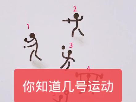 你知道几个奥运项目呢?#简笔画 #儿童简笔画