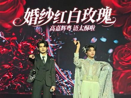 婚纱版《红白玫瑰》哈哈哈哈哈哈哈高嘉辉粤语太酥啦,闺蜜太美了,闪闪发光#红白玫瑰 #云旗#郝熠然 #云熠#超燃演唱会现场