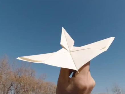 风神翼龙纸飞机,酷不酷#纸飞机 #折纸 #手工