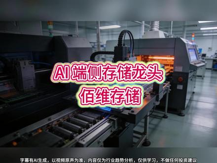 AI 端侧存储龙头 佰维存储 #佰维存储 #存储芯片 #AI算力 #A股 #股民