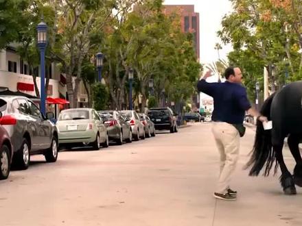 男子作死拍马屁股,怎料马蹄向后一蹬,下场惨不忍睹!