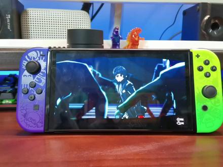 Ns平台p5r实机效果,有点糊,但是奈何他能躺着玩#switch #女神异闻录5