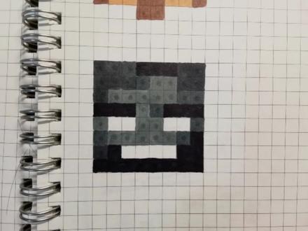 第二位boss凋零教程#像素画 #我在努力 #我的世界像素画