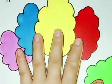 #五彩树手掌画@DOU+小助手 @抖音小助手