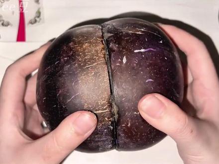 椰子壳竟然也能长出水晶啊!#水晶椰子壳 #手工diy #解压 #奇奇怪怪的