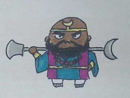 万物皆可蛋,沙和尚也是蛋。适合一二年级。鲁智深也能这么画#简笔画 #画画 #沙和尚#西游记 #原创