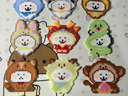 自嘲熊十二生肖,把儿时回忆拼出来了哈哈哈
图纸来自🍠:uyyy-#拼豆#像素画 #生肖