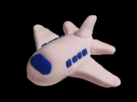 一分钟学会捏小飞机✈️✈️✈️#折纸 #黏土 #飞机