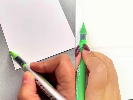 春天风景创意画,用丙烯马克笔画,简单又好画 #简笔画#画画#创意绘画#零基础学画画#学画画原创@千寻简笔画