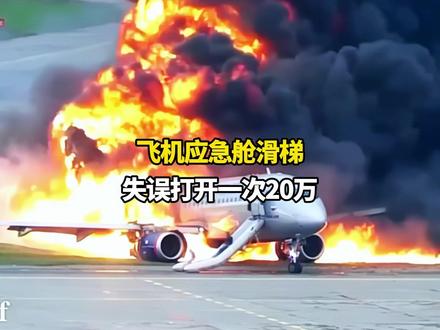 飞机应急舱滑梯失误打开一次20万! #木子看世界