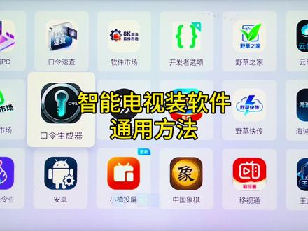 通用方法来了 海信小米康佳王牌乐视T C L等等都能用 智能电视安装软件通用方法来了,赶快收藏吧#电视 #海信电视 #小米电视 #野草助手 #tcl电视