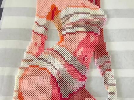 眼睛要不行了但是真的好美图纸来源🍠哇哒咪哟老师#拼豆图纸 #拼豆日常 #拼豆 #拼豆豆手工