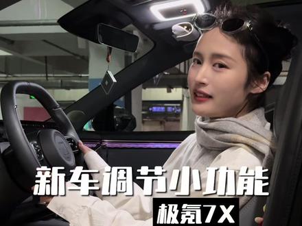 极氪调节小功能#极氪7X #车机功能