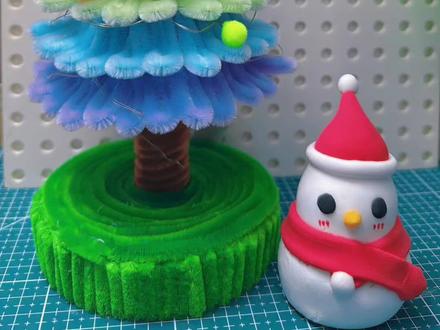 一看就会的扭扭棒彩虹圣诞树🎄大家一起来试一试~#手工diy #亲子手工#圣诞礼物 #幼儿园手工